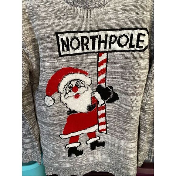 No boundaries women’s ugly Christmas sweater north pole size XL - Picture 3 of 4
